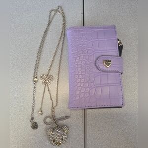 Betsey Johnson Silver Bear Necklace